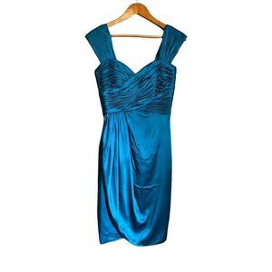 NWT! A.J. Bari 100%‎ silk occasion mini dress